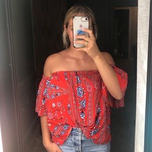 off the shoulder top